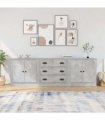 vidaXL Sideboards 3 pcs Concrete Grey Engineered Wood — V0671963988