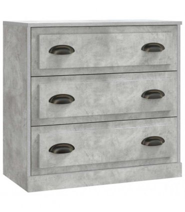 vidaXL Sideboards 3 pcs Concrete Grey Engineered Wood — V0671963988