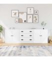 vidaXL Sideboards 3 pcs White Engineered Wood — V0671963990
