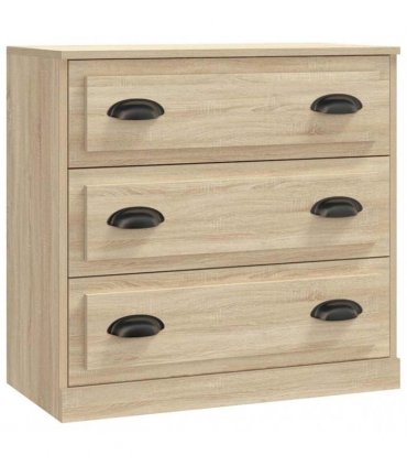 vidaXL Sideboards 3 pcs Sonoma Oak Engineered Wood — V0671963992