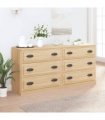 vidaXL Sideboards 2 pcs Sonoma Oak Engineered Wood