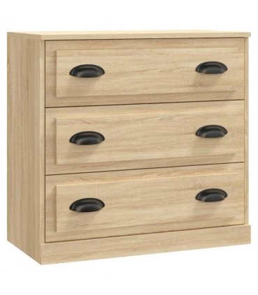 vidaXL Sideboards 2 pcs Sonoma Oak Engineered Wood
