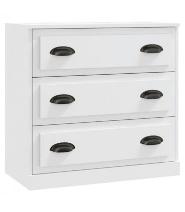 vidaXL Sideboard | Set of 2 | White | Engineered Wood | Medium | Sideboard