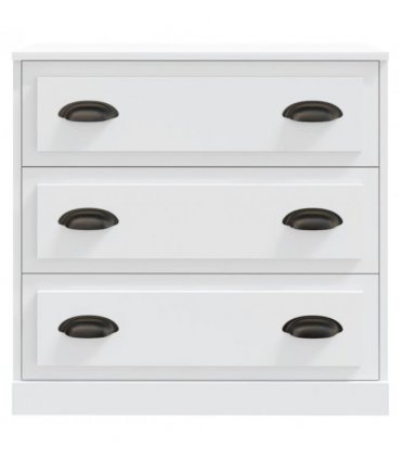 vidaXL Sideboard | Set of 2 | White | Engineered Wood | Medium | Sideboard