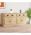 vidaXL Sideboards 2 pcs Sonoma Oak Engineered Wood — V0671964023