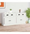 vidaXL Sideboards 2 pcs White Engineered Wood