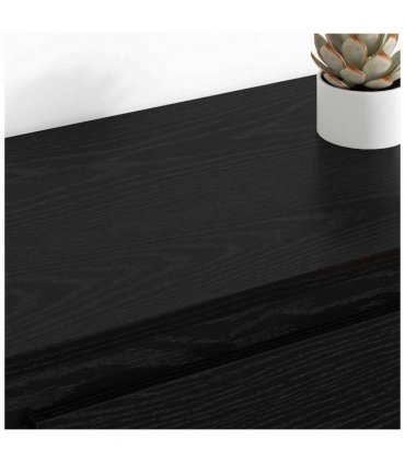 vidaXL Sideboards 2 pcs Black Oak 70 x 35.5 x 67.5 cm Engineered Wood — V0671964030