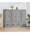 vidaXL Highboards 3 pcs Grey Sonoma Engineered Wood