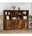 vidaXL Highboards 3 pcs Smoked Oak Engineered Wood