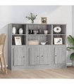 vidaXL Highboards 3 pcs Grey Sonoma Engineered Wood — V0671964062