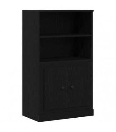 vidaXL Highboard Black Oak 132 x 35.5 x 103.5 cm Engineered Wood