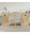 vidaXL Desk with Cabinet Sonoma Oak Engineered Wood