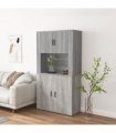 vidaXL Highboard Grey Sonoma Engineered Wood