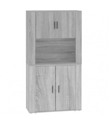 vidaXL Highboard Grey Sonoma Engineered Wood