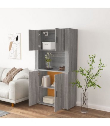 vidaXL Highboard Grey Sonoma Engineered Wood