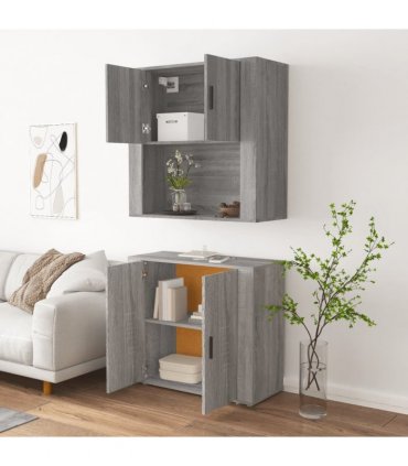 vidaXL Highboard Grey Sonoma Engineered Wood
