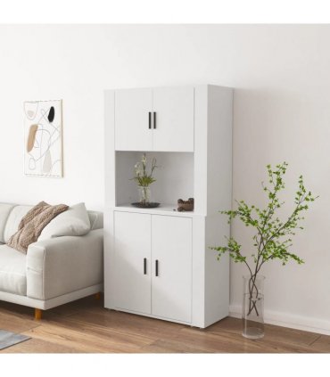 vidaXL Highboard White Engineered Wood