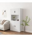 vidaXL Highboard White Engineered Wood