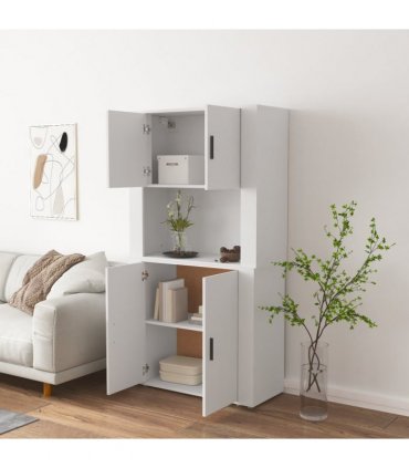 vidaXL Highboard White Engineered Wood