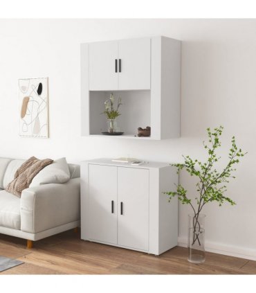 vidaXL Highboard White Engineered Wood