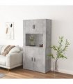 vidaXL Highboard Concrete Grey Engineered Wood
