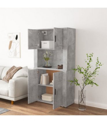 vidaXL Highboard Concrete Grey Engineered Wood