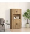 vidaXL Highboard Artisan Oak 80 x 33 x 150 cm Engineered Wood