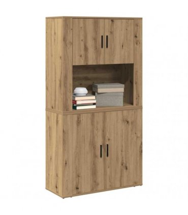 vidaXL Highboard Artisan Oak 80 x 33 x 150 cm Engineered Wood