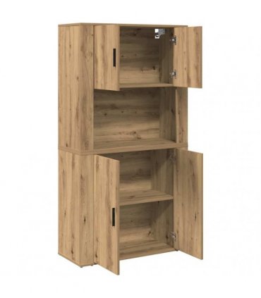 vidaXL Highboard Artisan Oak 80 x 33 x 150 cm Engineered Wood