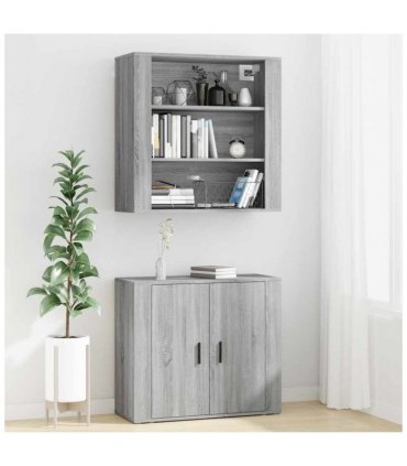vidaXL Highboard Grey Sonoma Engineered Wood — V0671964108