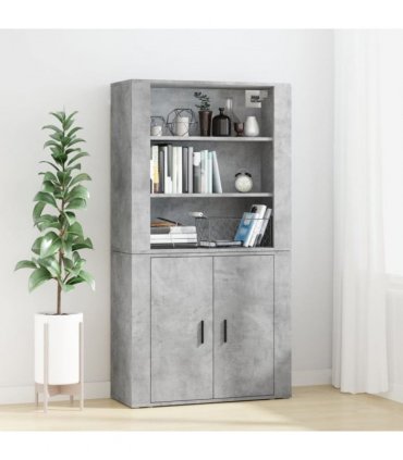 vidaXL Highboard Concrete Grey Engineered Wood — V0671964110