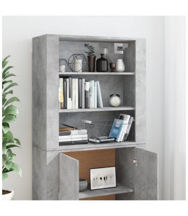 vidaXL Highboard Concrete Grey Engineered Wood — V0671964110