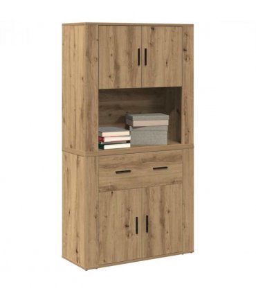vidaXL Highboard Artisan oak 80 x 33 x 150 cm Engineered wood — V0671964112