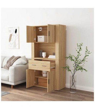 vidaXL Highboard Sonoma Oak Engineered Wood — V0671964114