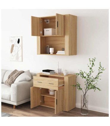 vidaXL Highboard Sonoma Oak Engineered Wood — V0671964114