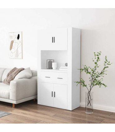 vidaXL Highboard White Engineered Wood — V0671964115