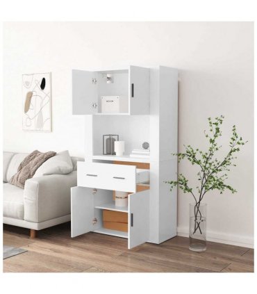 vidaXL Highboard White Engineered Wood — V0671964115