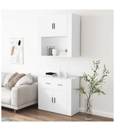 vidaXL Highboard White Engineered Wood — V0671964115