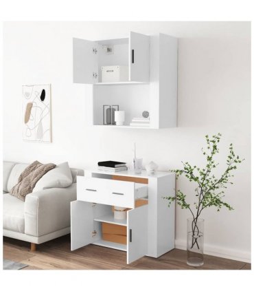 vidaXL Highboard White Engineered Wood — V0671964115