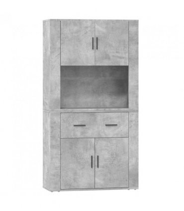 vidaXL Highboard Concrete Grey Engineered Wood — V0671964117