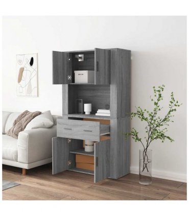 vidaXL Highboard Grey Sonoma Engineered Wood — V0671964120