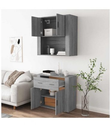 vidaXL Highboard Grey Sonoma Engineered Wood — V0671964120