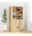 vidaXL Highboard Sonoma Oak Engineered Wood — V0671964124