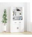 vidaXL Highboard White Engineered Wood — V0671964125