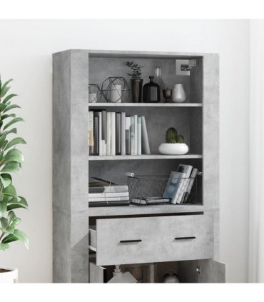 vidaXL Highboard Concrete Grey Engineered Wood — V0671964126