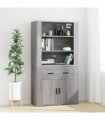 vidaXL Highboard Grey Sonoma Engineered Wood — V0671964127