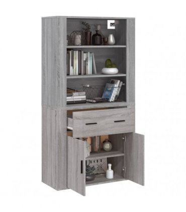 vidaXL Highboard Grey Sonoma Engineered Wood — V0671964127