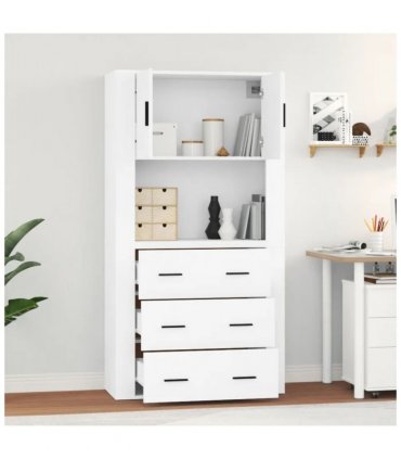 vidaXL Highboard White Engineered Wood — V0671964129