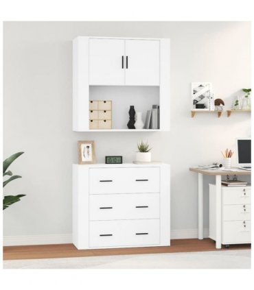 vidaXL Highboard White Engineered Wood — V0671964129