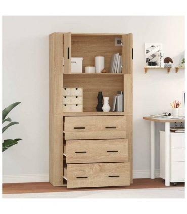 vidaXL Highboard Sonoma Oak Engineered Wood — V0671964130